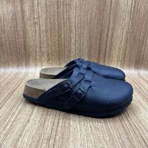 Birkis Birkenstock Clogs Women 5 EU 36 Camden 2 Buckle Pebbled Blue Narrow